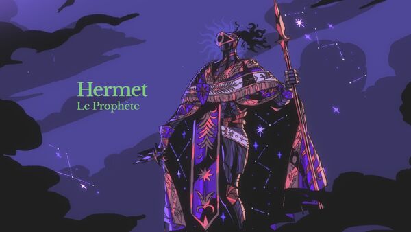 Keyart de Hermet Le Prophète dans Crown Gambit