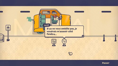 Premier placement dans un taxi dans le jeu vidéo Is This Seat Taken?